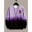 Ombre Trendy Sweatshirt, Men's Casual Retro Rose Graphic Design Slightly Stretch Crew Neck Pullover Sweatshirt For Autumn Winter