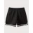 Letter Print Chevron Quick Drying Comfy Shorts, Men's Casual Waist Drawstring Shorts For Summer Gym Workout Training